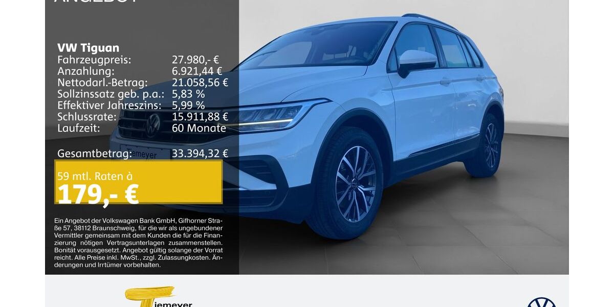 VW Tiguan 76.484 km 27.980 &euro; Bochum 44892