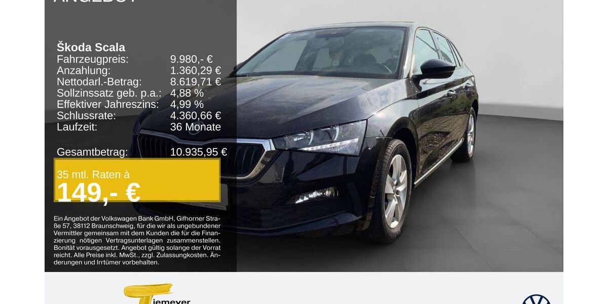 Skoda Scala 131.771 km 9.980 &euro; Oberhausen 46047