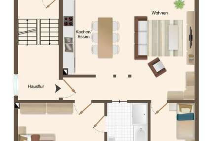 Wohnung Bochum Dahlhausen - 3.5 Zimmer, 86 m&sup2;, 945&euro; | Angebot:25335429