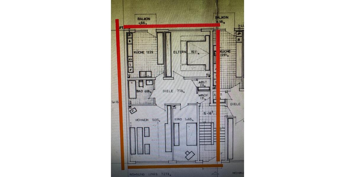 Etagenwohnung Gelsenkirchen Resse - 3 Zimmer, 73 m&sup2;, 540&euro; | Angebot:25180596