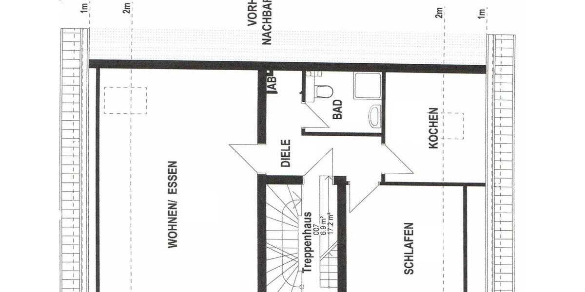 Etagenwohnung Bochum Bochum-Südwest - 3 Zimmer, 67 m&sup2;, 800&euro; | Angebot:27544194