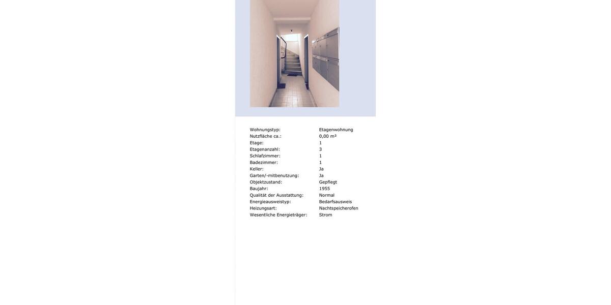 Etagenwohnung Essen Frillendorf - 2 Zimmer, 42 m&sup2;, 60.000&euro; | Angebot:27197384