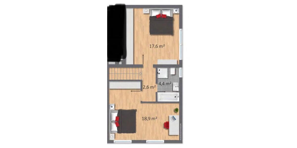 Maisonettenwohnung Essen Stadtbezirk V - 4.5 Zimmer, 126 m&sup2;, 1.750&euro; | Angebot:25933016