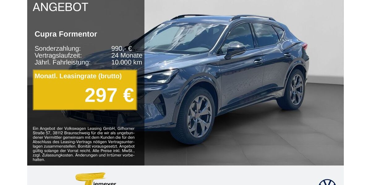 Cupra Formentor 15.104 km 34.950 &euro; Remscheid 42897