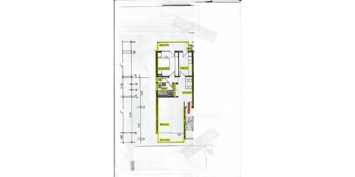 Etagenwohnung Mülheim an der Ruhr Broich - 2 Zimmer, 76 m&sup2;, 950&euro; | Angebot:25803679