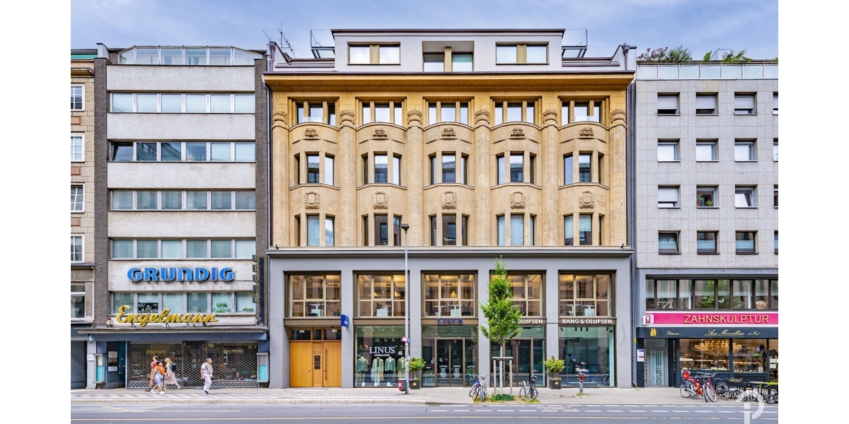 Repräsentative, hochwertige 3 Zimmer-Wohnung mit großer Dachterrasse im Herzen Düsseldorfs. - Etagenwohnung Düsseldorf | Angebot:27008401