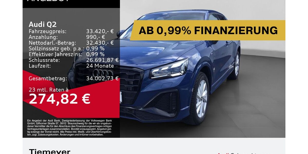 Audi Q2 8.740 km 33.420 &euro; Gelsenkirchen 45894