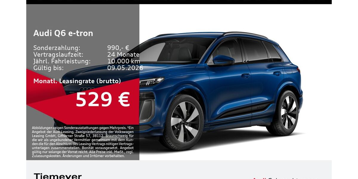 Audi Q6 e-tron 5.332 km 57.720 &euro; Bochum 44809