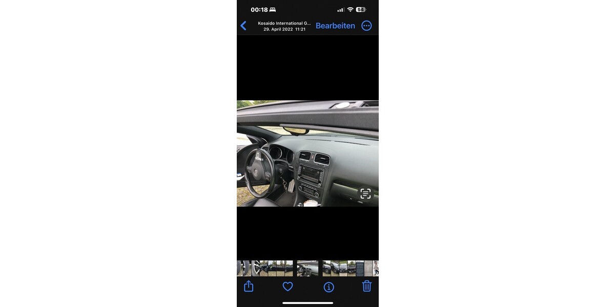 VW Golf VI Cabriolet 152.000 km 8.600 &euro; Wuppertal 42275