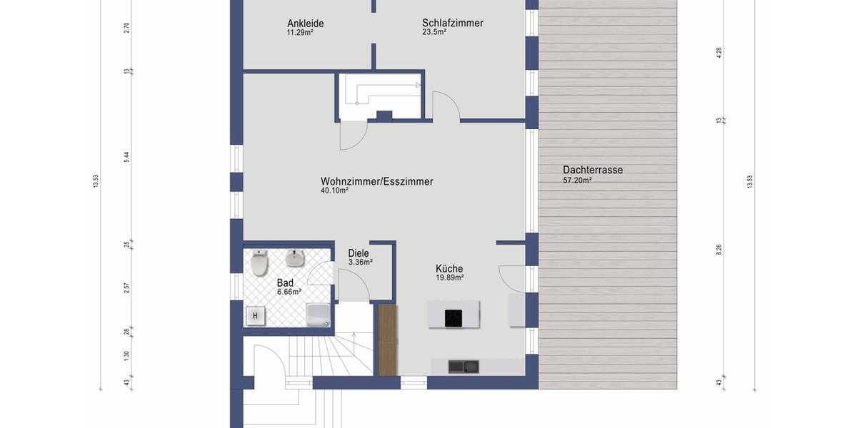 Etagenwohnung Meerbusch - 3 Zimmer, 205 m&sup2;, 1.910&euro; | Angebot:25899126