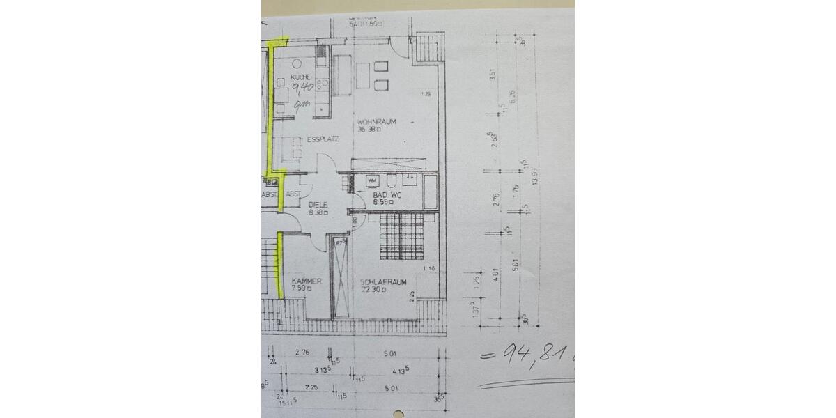 Etagenwohnung Duisburg Ruhrort - 3 Zimmer, 95 m&sup2;, 690&euro; | Angebot:27587060