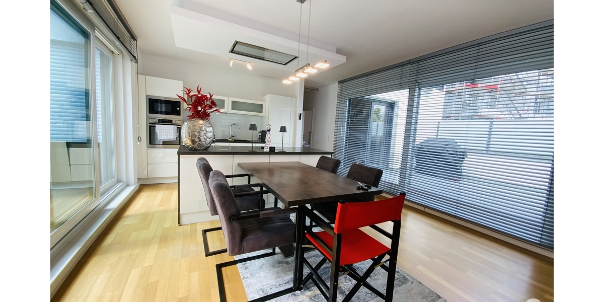 Wohnen auf einer Ebene Moderne, hochwertige 3 Zimmer-Wohnung mit Bungalow-Charakter - Erdgeschoßwohnung Düsseldorf Heerdt | Angebot:27496473