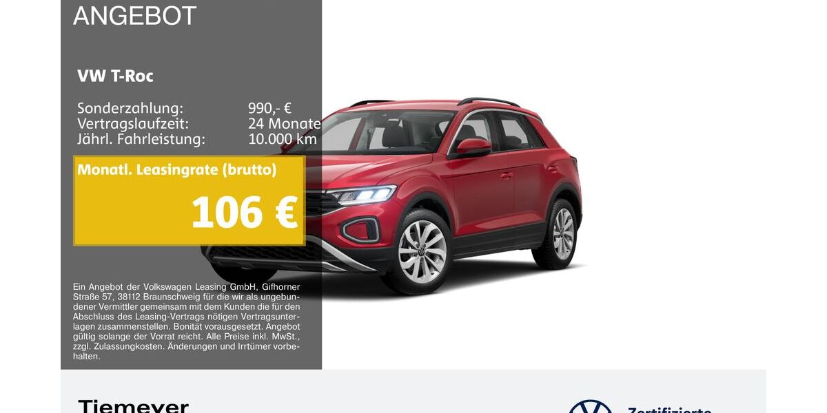 VW T-Roc 12.240 km 22.940 &euro; Bochum 44892