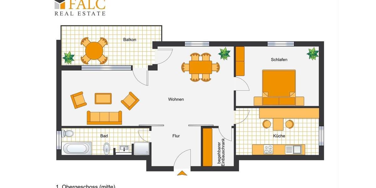 Etagenwohnung Bochum Bochum-Nord - 2 Zimmer, 75 m&sup2;, 937&euro; | Angebot:23022040