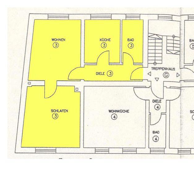 Etagenwohnung Essen Frillendorf - 2 Zimmer, 48 m&sup2;, 60.000&euro; | Angebot:26062876