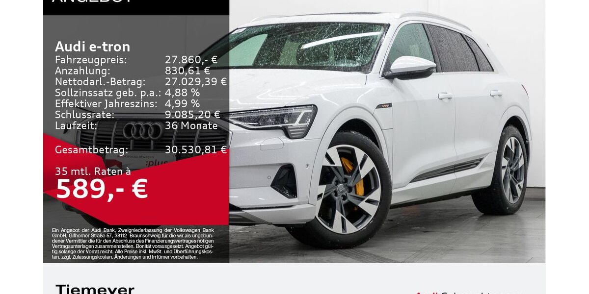 Audi e-tron 54.584 km 26.480 &euro; Oberhausen 46047