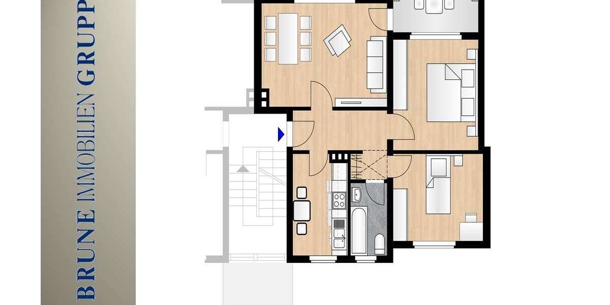 Etagenwohnung Duisburg Hamborn - 3 Zimmer, 63 m&sup2;, 600&euro; | Angebot:26834523