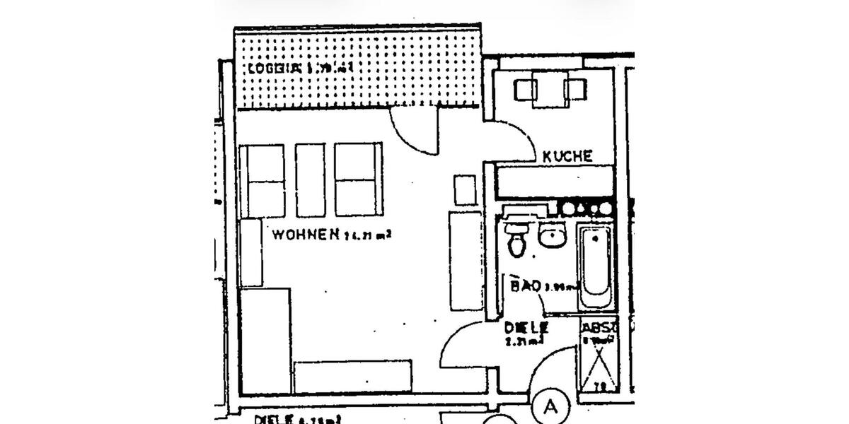 Etagenwohnung Duisburg Essenberg - 1 Zimmer, 40 m&sup2;, 54.800&euro; | Angebot:27082814