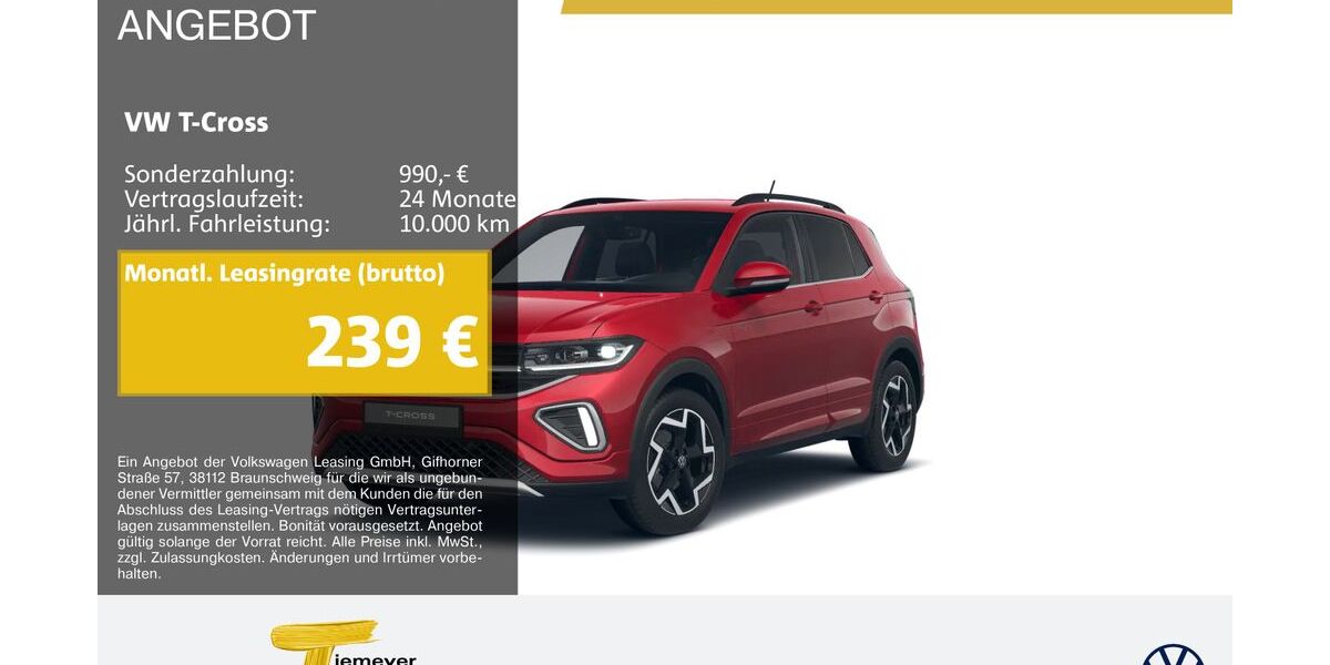VW T-Cross 5.485 km 29.210 &euro; Oberhausen 46047