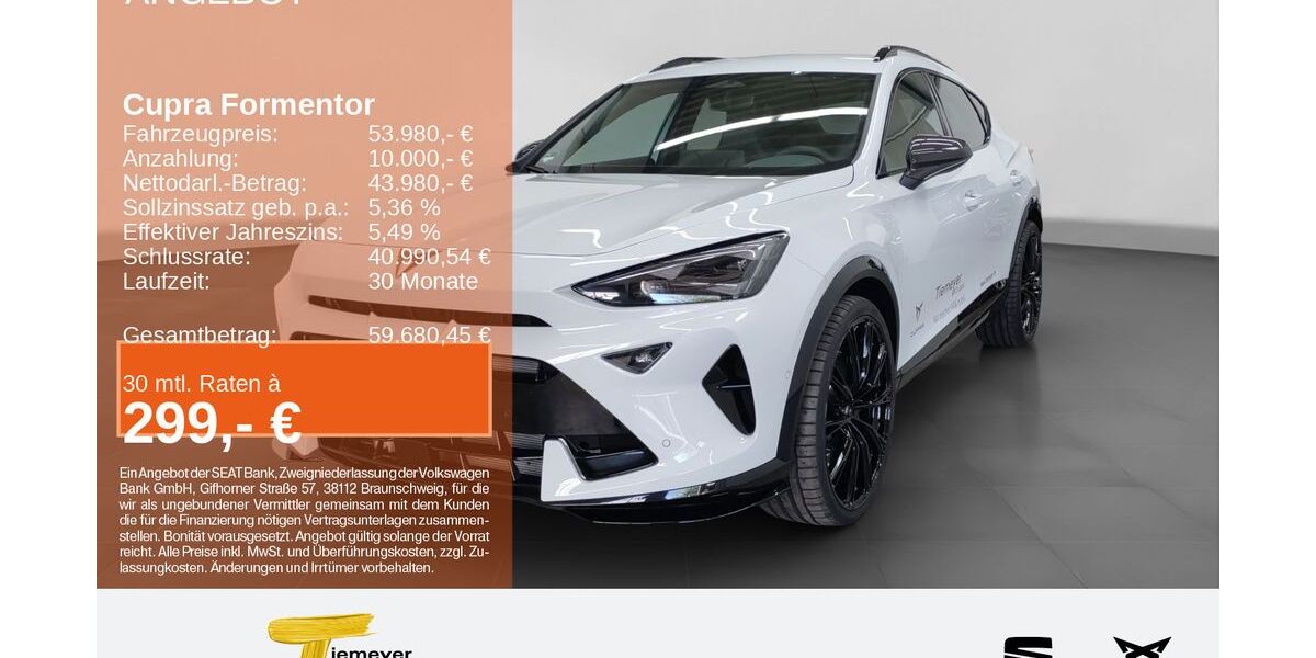Cupra Formentor 2.999 km 53.980 &euro; Bochum 44809