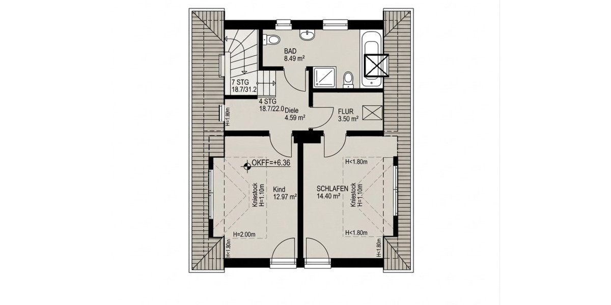 Maisonettenwohnung Hagen Hagen-Nord - 3 Zimmer, 110 m&sup2;, 700&euro; | Angebot:26455668