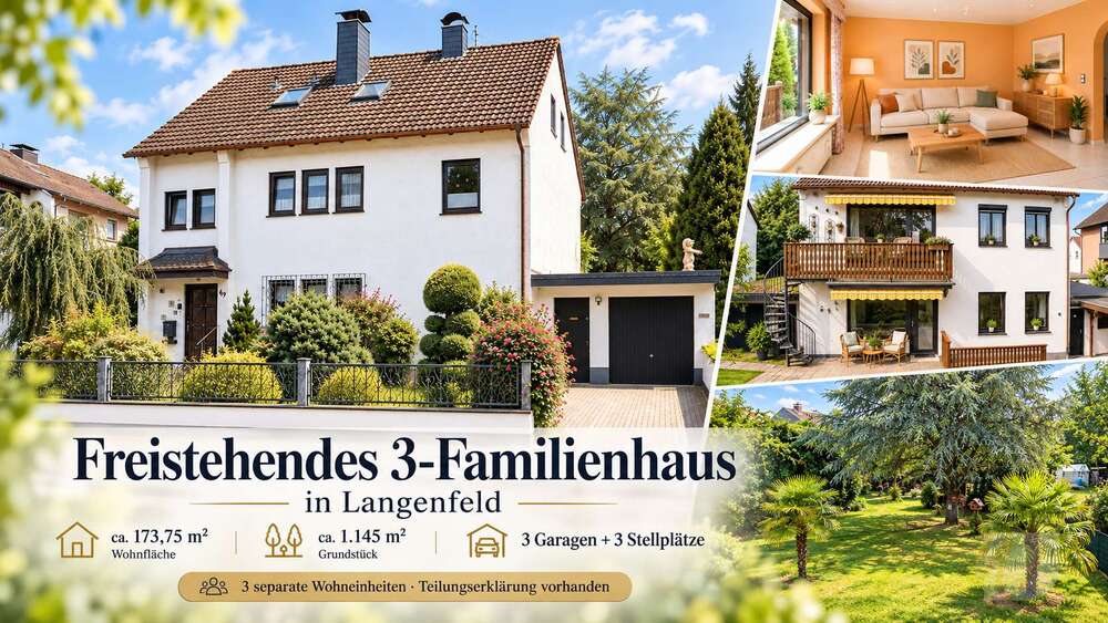 Einfamilienhaus Langenfeld - 6 Zimmer, 174 m&sup2;, 699.000&euro; | Angebot:27539381