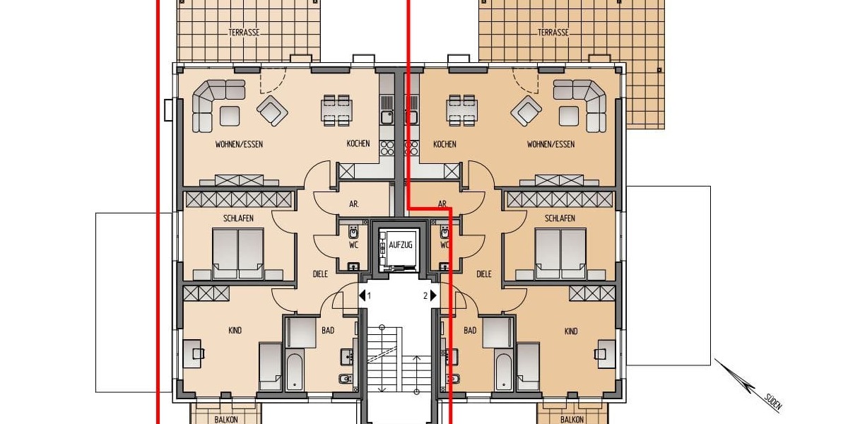 Etagenwohnung Wetter Wengern - 3 Zimmer, 97 m&sup2;, 421.000&euro; | Angebot:25675599