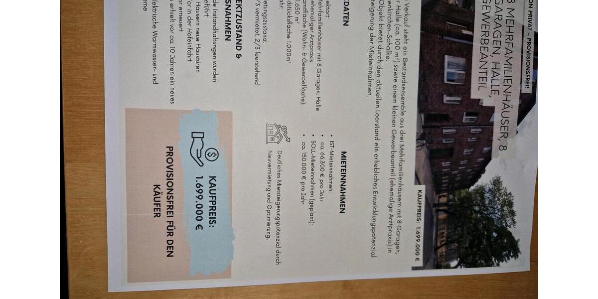 Mehrfamilienhaus, Wohnhaus Gelsenkirchen Gelsenkirchen-Mitte - 52 Zimmer, 2 m&sup2;, 1.699.000&euro; | Angebot:24274344