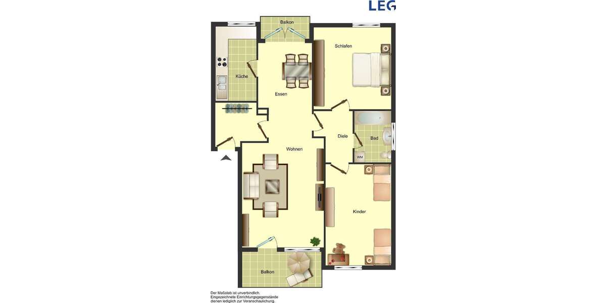Etagenwohnung Remscheid Gemarkung Bergisch Born - 3.5 Zimmer, 72 m&sup2;, 529&euro; | Angebot:27147619