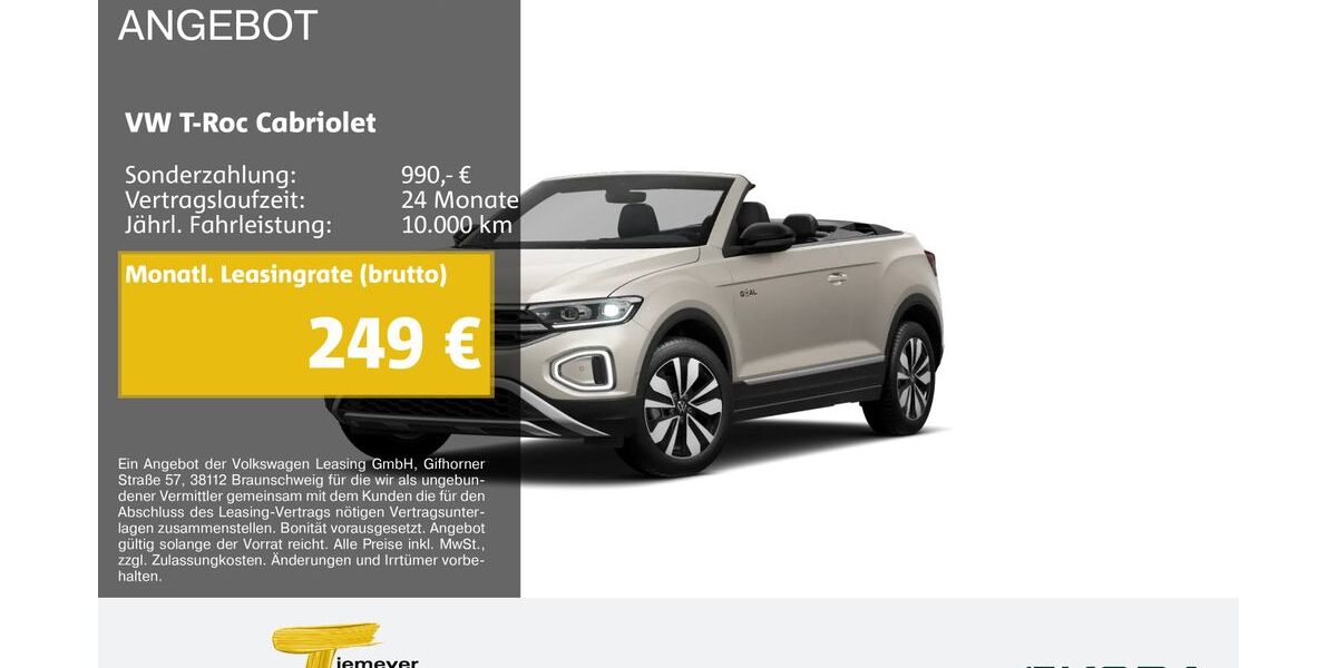 VW T-Roc 9.703 km 27.790 &euro; Remscheid 42857