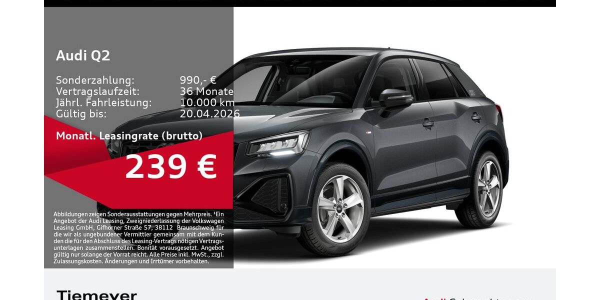 Audi Q2 4.095 km 29.290 &euro; Bochum 44809