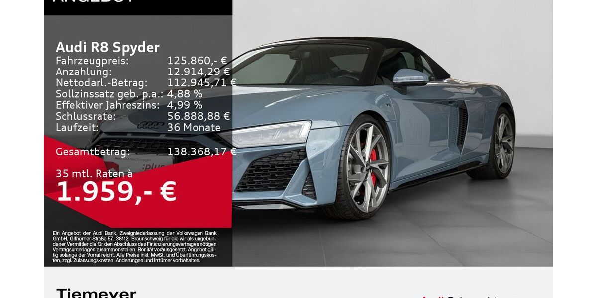 Audi R8 13.444 km 125.480 &euro; Oberhausen 46047
