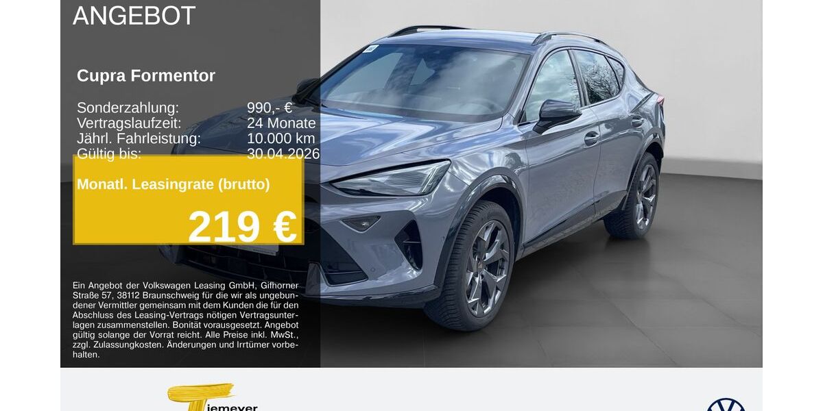 Cupra Formentor 20.673 km 33.990 &euro; Remscheid 42897