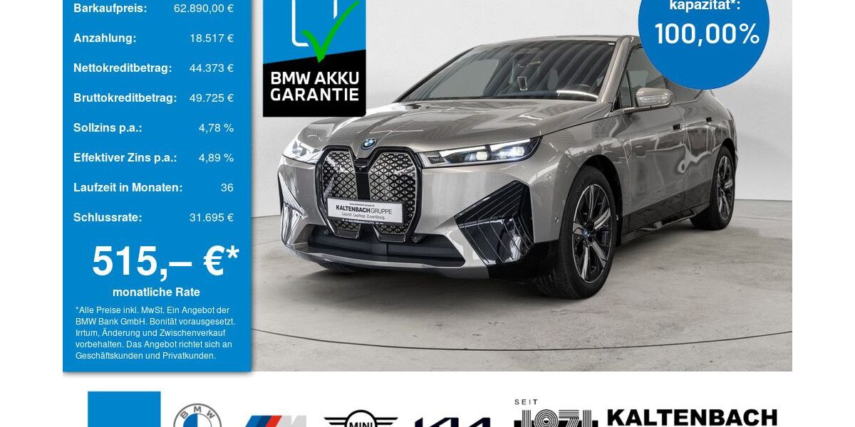 BMW iX 36.712 km 62.890 &euro; Remscheid 42897