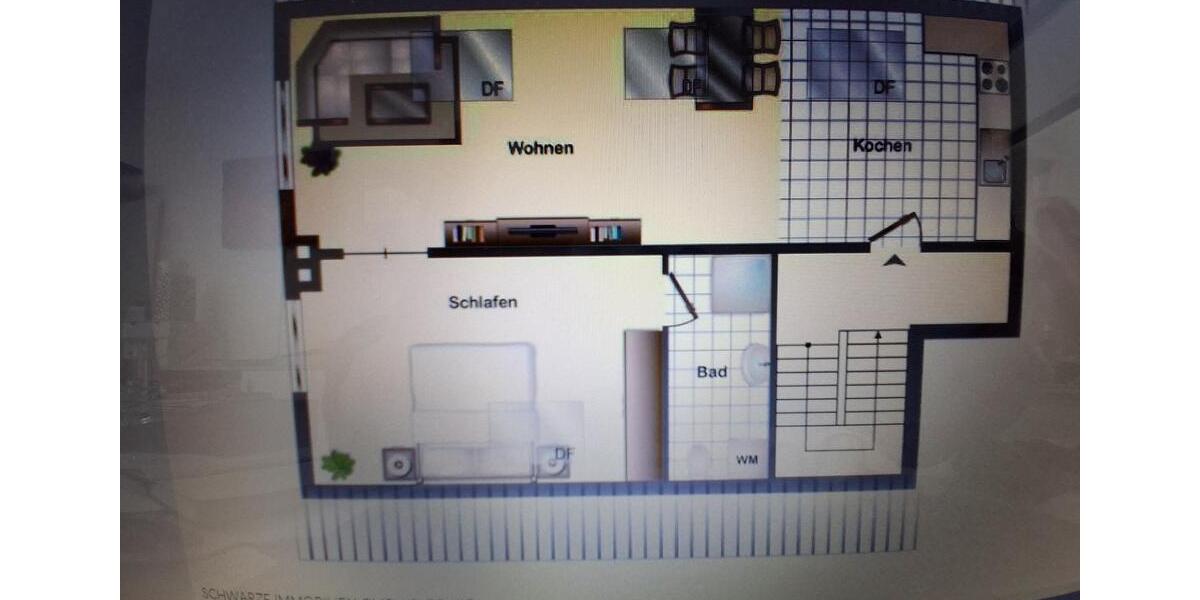 Dachgeschoßwohnung Ratingen Tiefenbroich - 2 Zimmer, 42 m&sup2;, 150.000&euro; | Angebot:18833422