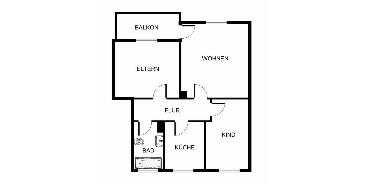 Etagenwohnung Gelsenkirchen Gelsenkirchen-Nord - 3 Zimmer, 67 m&sup2;, 449&euro; | Angebot:25253845