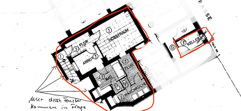 Erdgeschoßwohnung Duisburg Duisburg-Mitte - 3 Zimmer, 127 m&sup2;, 199.000&euro; | Angebot:26033201