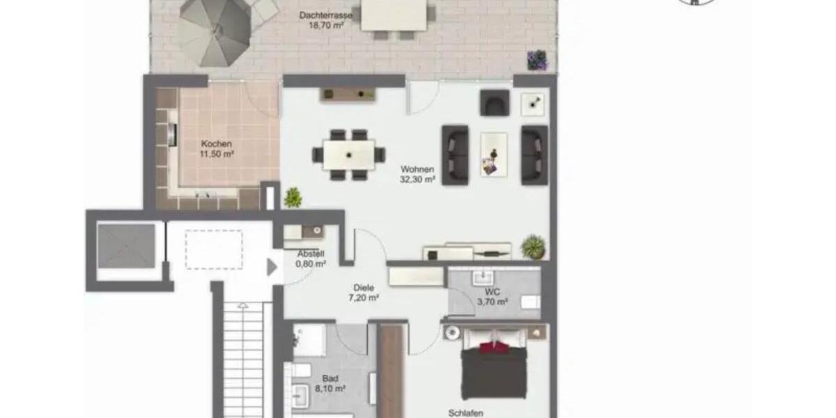 Einfamilienhaus Essen Stadtbezirk VIII - 2 Zimmer, 99 m&sup2;, 1.156&euro; | Angebot:27580202