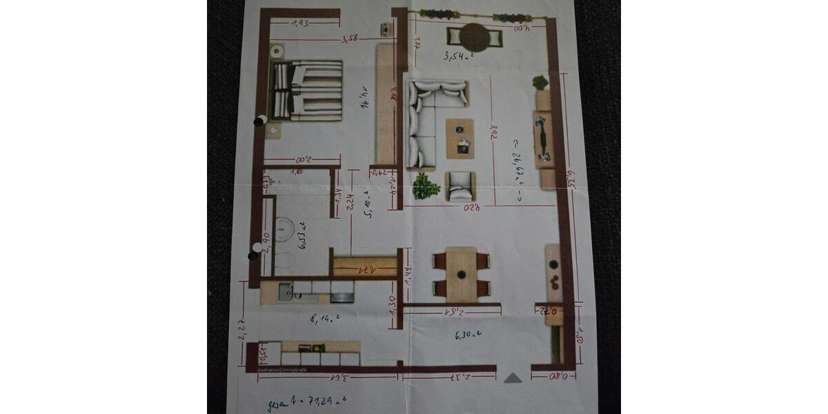 Etagenwohnung Ratingen Tiefenbroich - 2 Zimmer, 72 m&sup2;, 195.000&euro; | Angebot:24109076