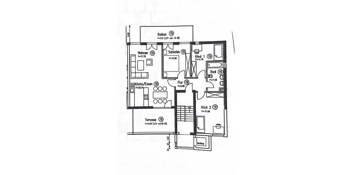 Dachgeschoßwohnung Solingen Wald - 4 Zimmer, 103 m&sup2;, 345.000&euro; | Angebot:26845876