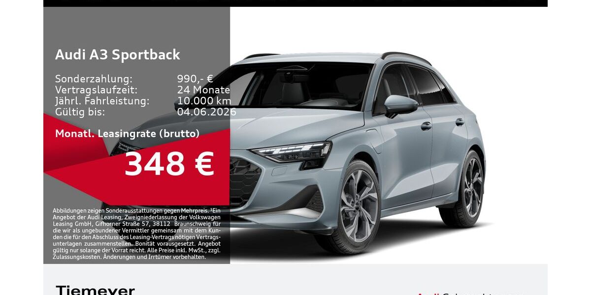 Audi A3 7.245 km 39.220 &euro; Gelsenkirchen 45894