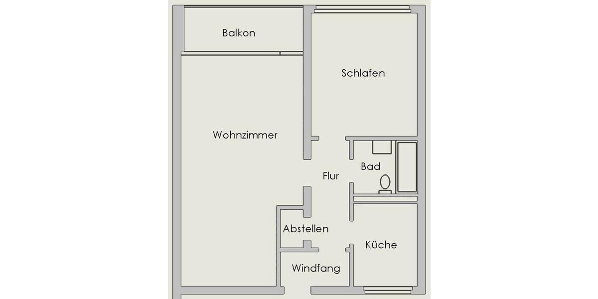 Etagenwohnung Gladbeck Alt-Rentfort - 2 Zimmer, 60 m&sup2;, 107.000&euro; | Angebot:25806485