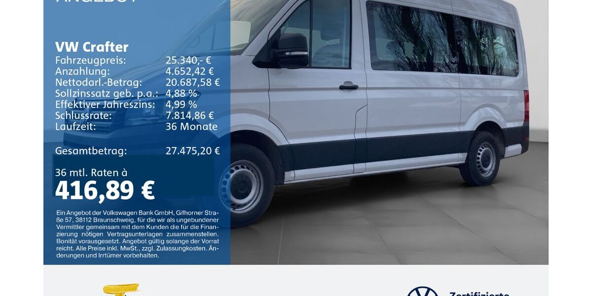 VW Crafter 148.777 km 24.820 &euro; Bochum 44892