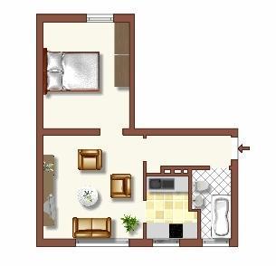 Etagenwohnung Duisburg Huckingen - 2 Zimmer, 40 m&sup2;, 409&euro; | Angebot:25901454