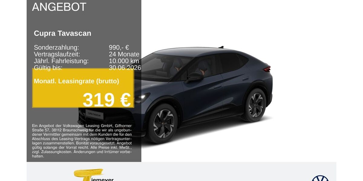 Cupra Tavascan 11.226 km 41.240 &euro; Remscheid 42897