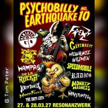 Psychobilly Earthquake No. 10 | Tagesticket Sonntag 28.03.2027 ResonanzWerk Oberhausen