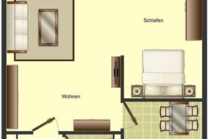 Wohnung Monheim - 1.5 Zimmer, 44 m&sup2;, 542&euro; | Angebot:27216116
