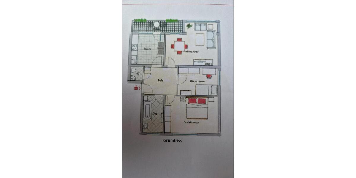 Erdgeschoßwohnung Haan - 3 Zimmer, 73 m&sup2;, 995&euro; | Angebot:26039379