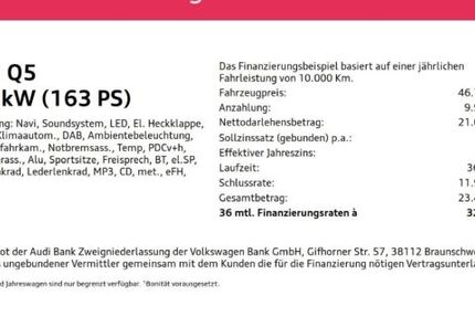 Audi Q5 44.259 km 28.980 &euro; Mülheim 45478