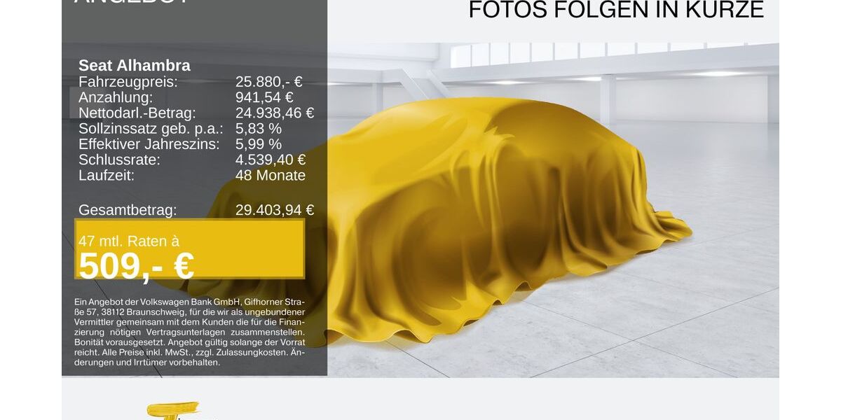 Seat Alhambra 55.488 km 25.880 &euro; Oberhausen 46047